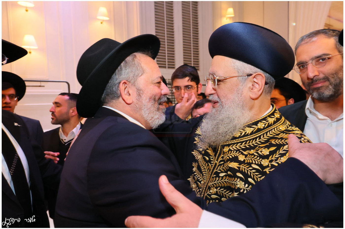 חתונת בת הגאון הרב יגאל כהן עם בן הגאון הרב אליהו שטרית