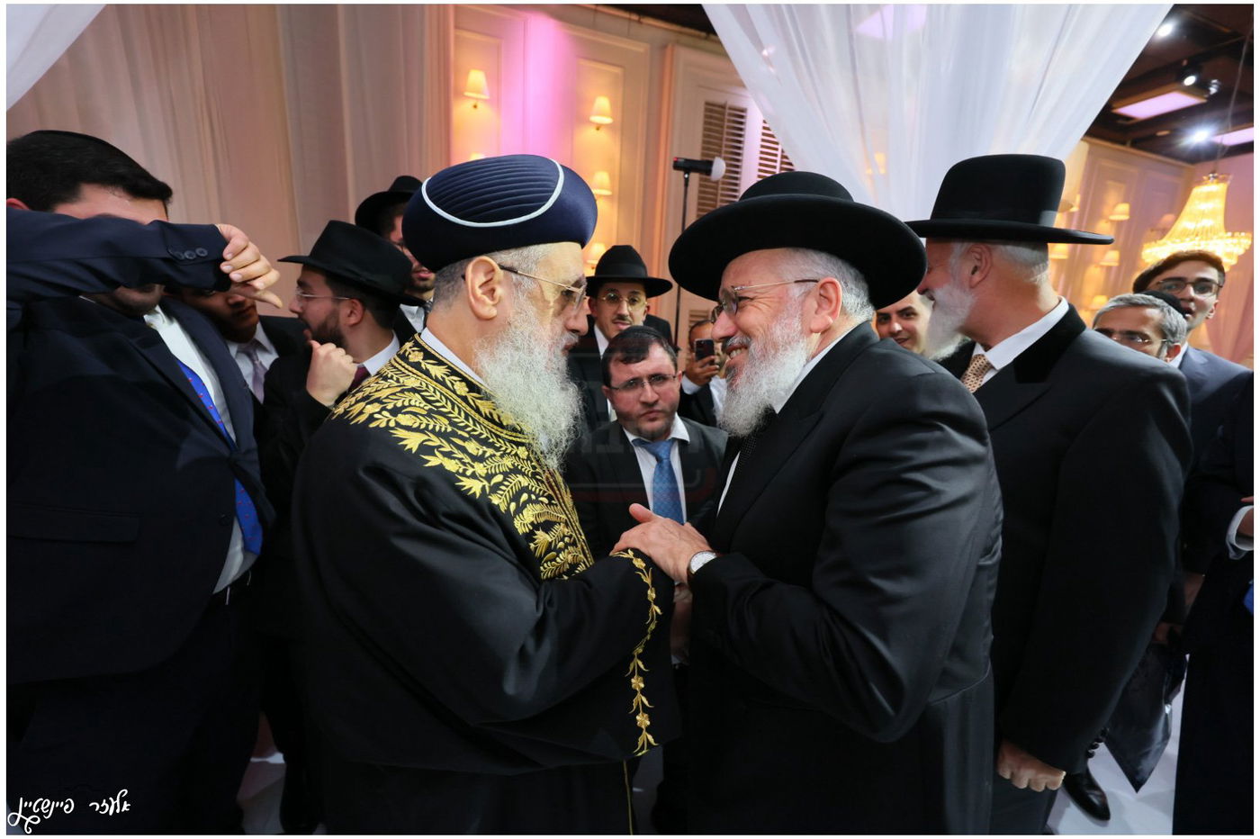 חתונת בת הגאון הרב יגאל כהן עם בן הגאון הרב אליהו שטרית