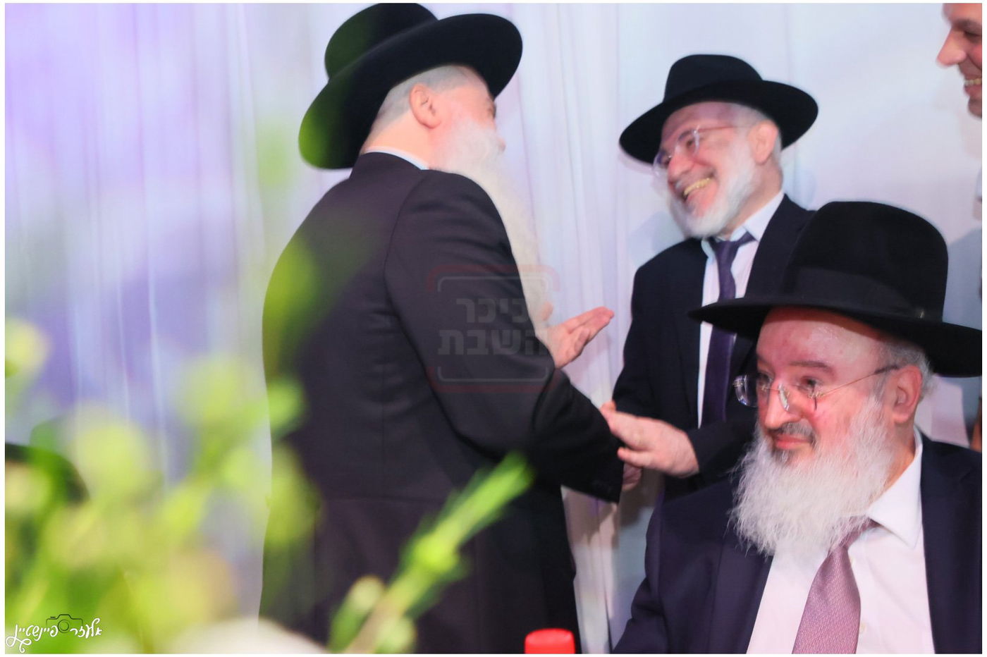 חתונת בת הגאון הרב יגאל כהן עם בן הגאון הרב אליהו שטרית