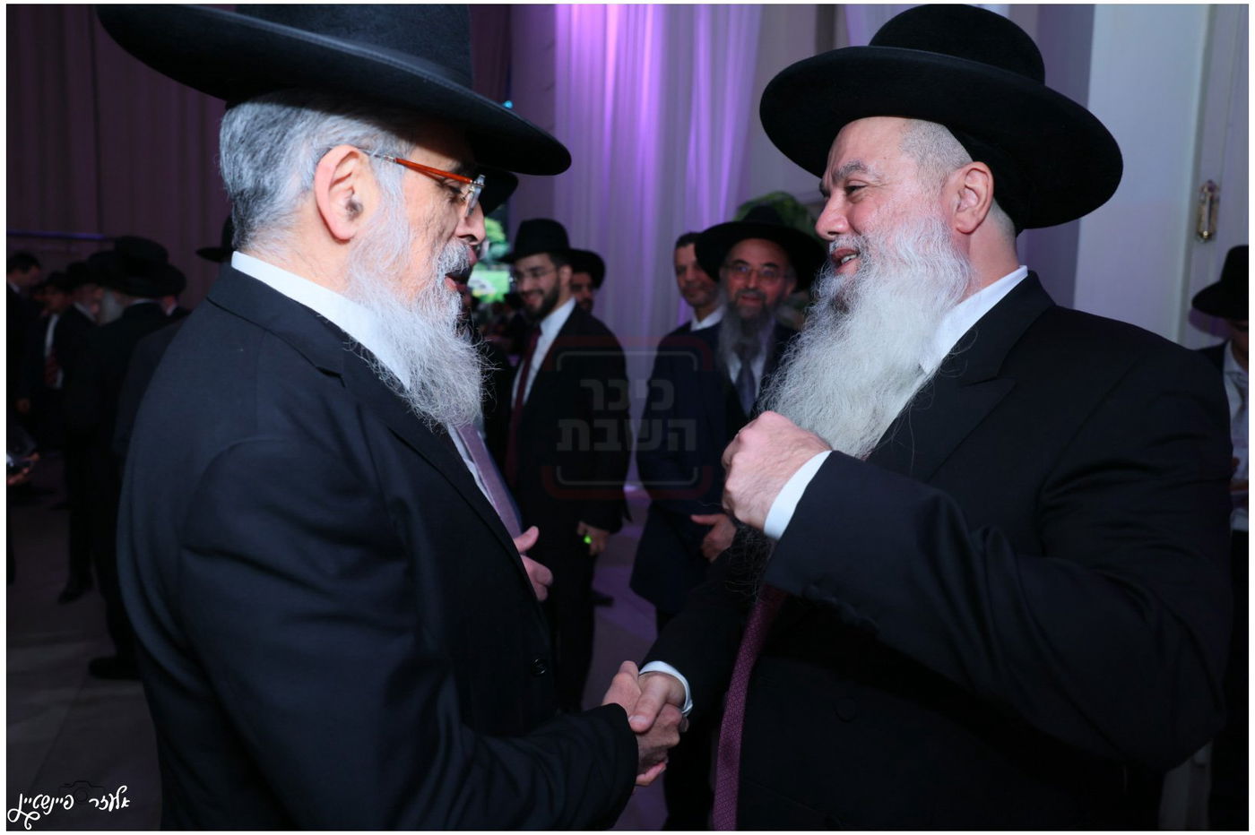 חתונת בת הגאון הרב יגאל כהן עם בן הגאון הרב אליהו שטרית