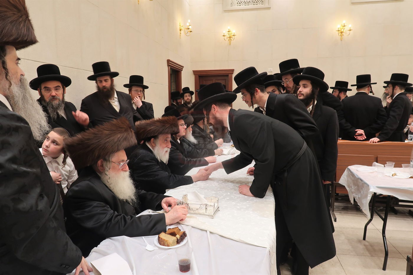 שמחת בית מכנובקא בעלזא - ראצפערט - האלמין