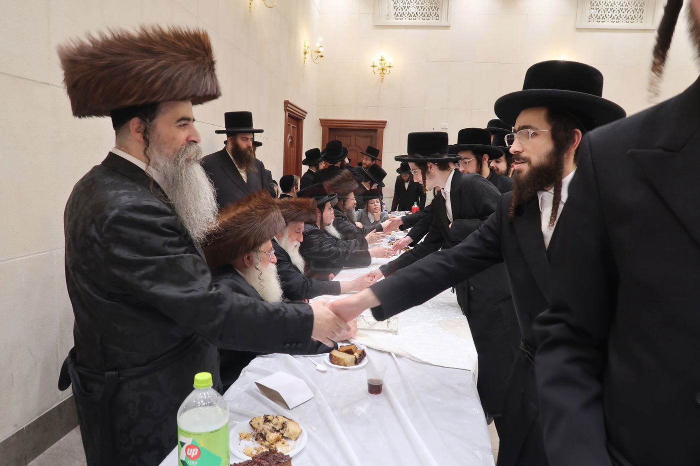 שמחת בית מכנובקא בעלזא - ראצפערט - האלמין