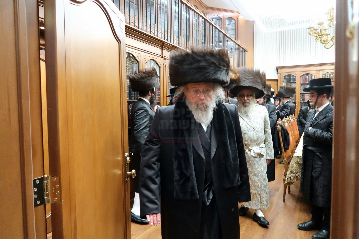 האדמו"ר מפינסק קרלין בביקור אצל האדמו"ר מסאטמר