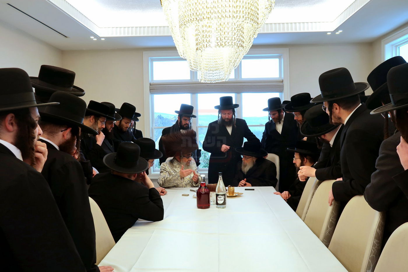 האדמו"ר מסאטמר בביקור אצל האדמו"ר מפינסק קרלין