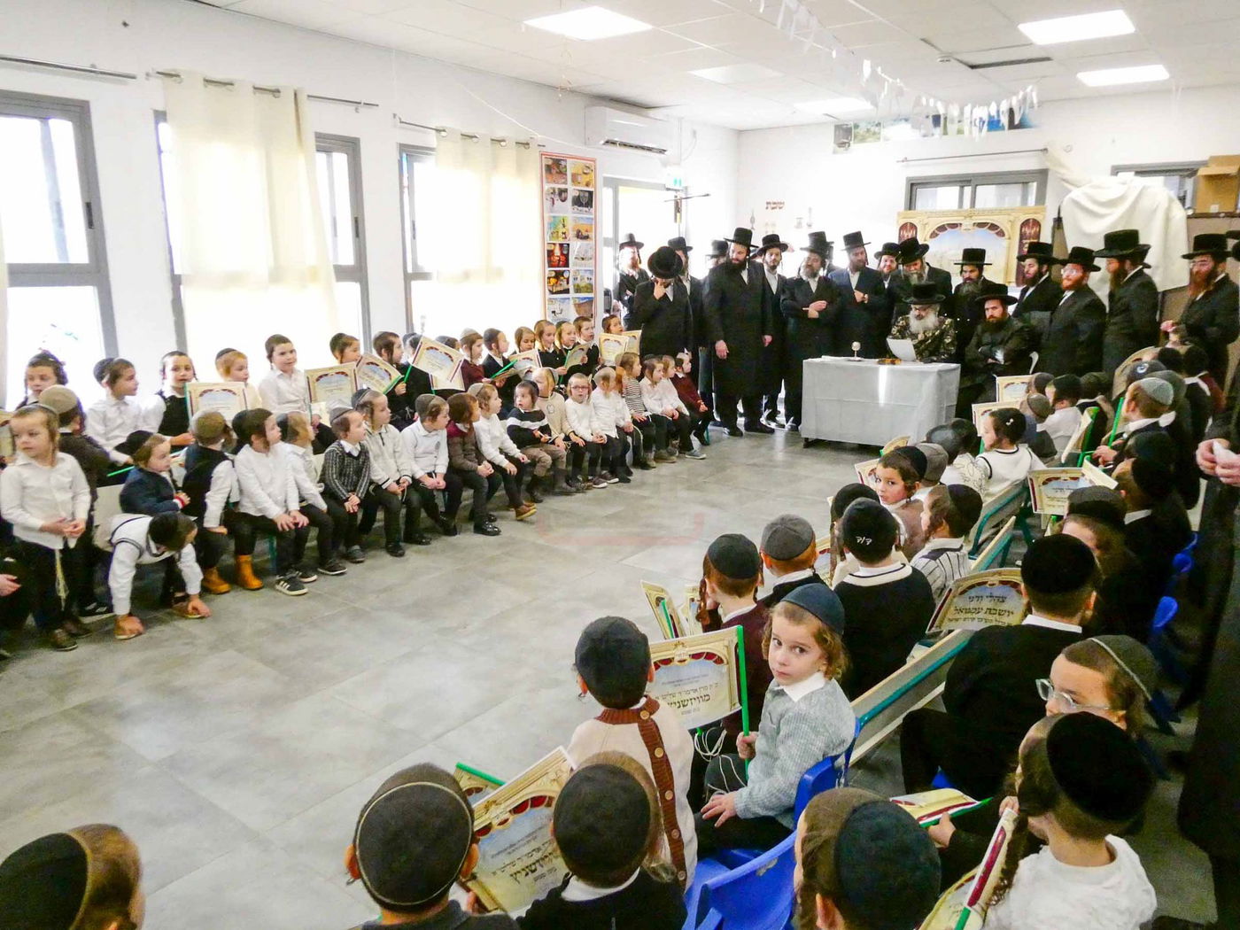 האדמו''ר מויז'ניץ בית שמש בביקור בעמנואל