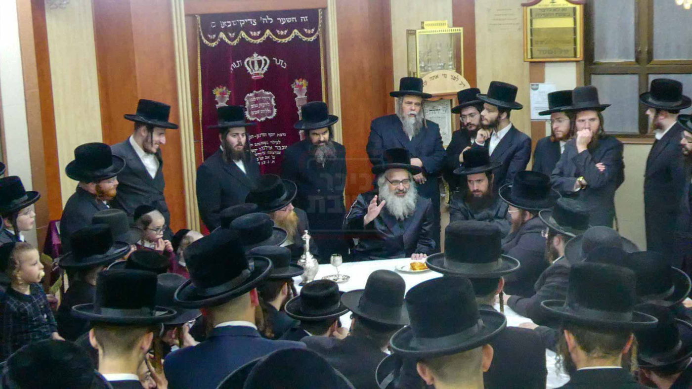 האדמו''ר מויז'ניץ בית שמש בביקור בעמנואל