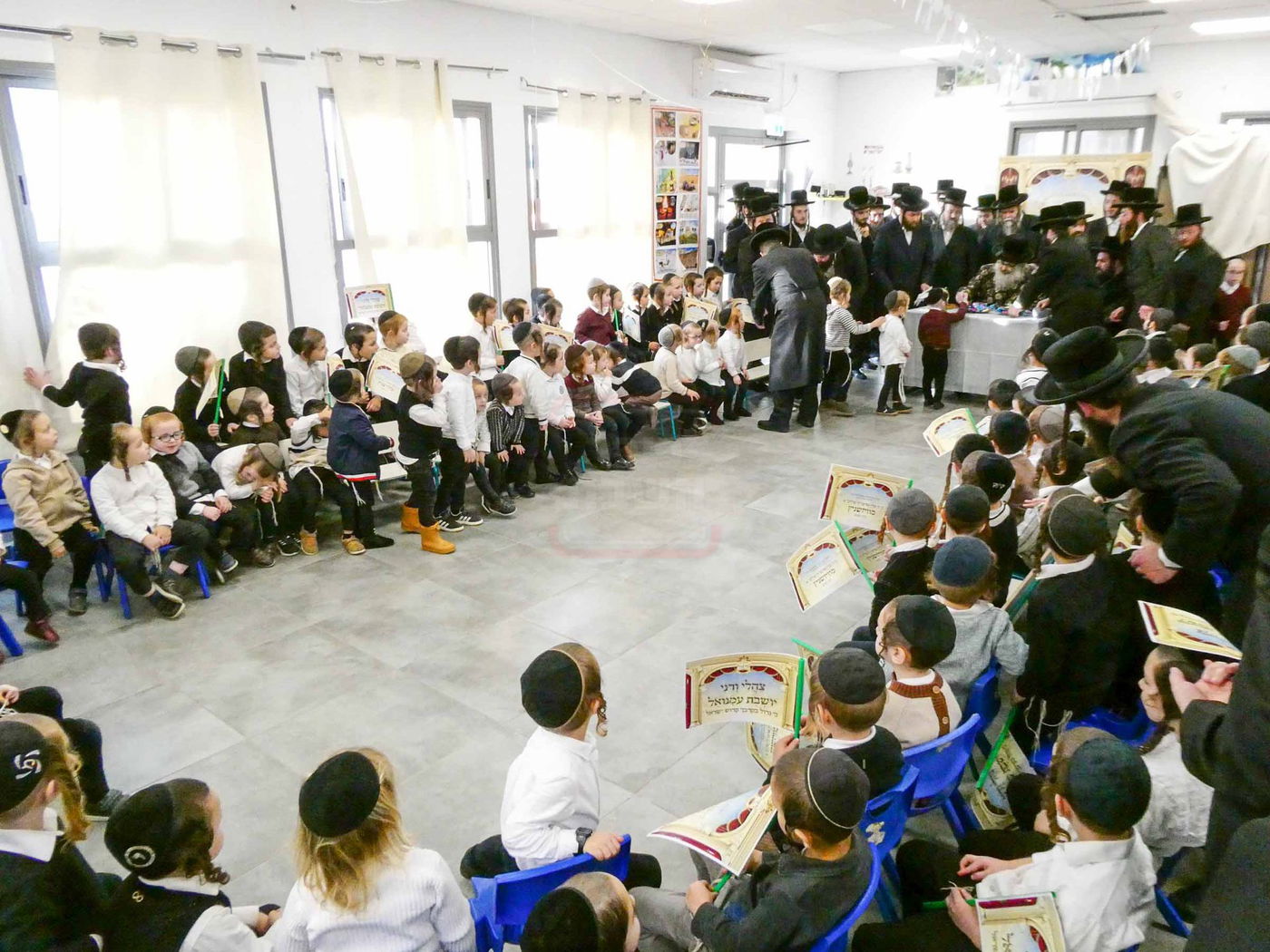 האדמו''ר מויז'ניץ בית שמש בביקור בעמנואל