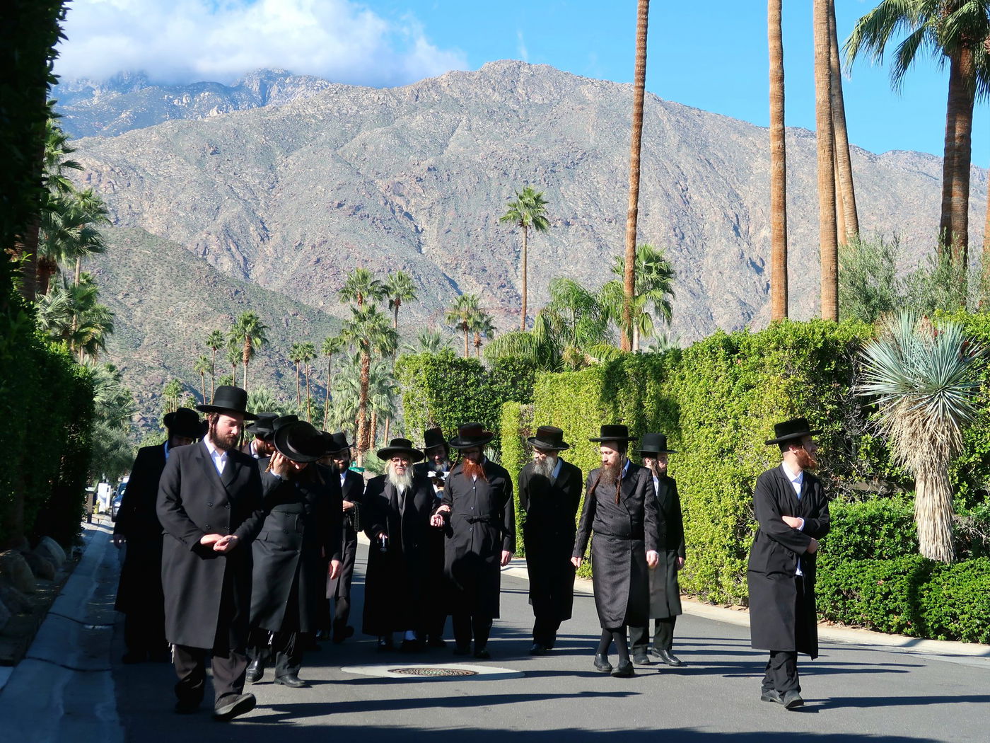 האדמו"ר מסאטמר במנוחה בפאלם ספרינגס 