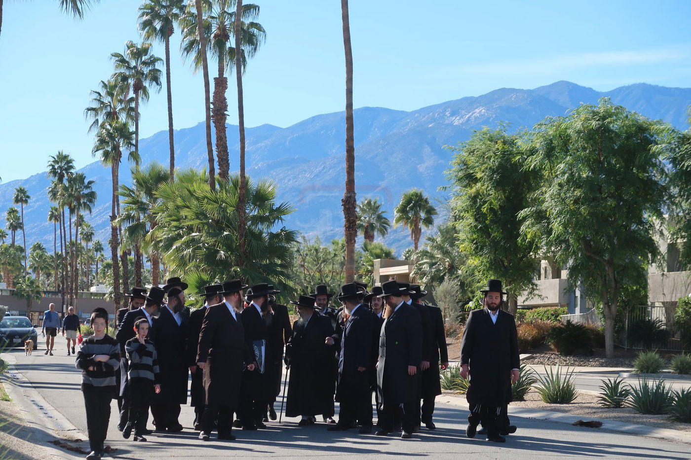 האדמו"ר מסאטמר במנוחה בפאלם ספרינגס 