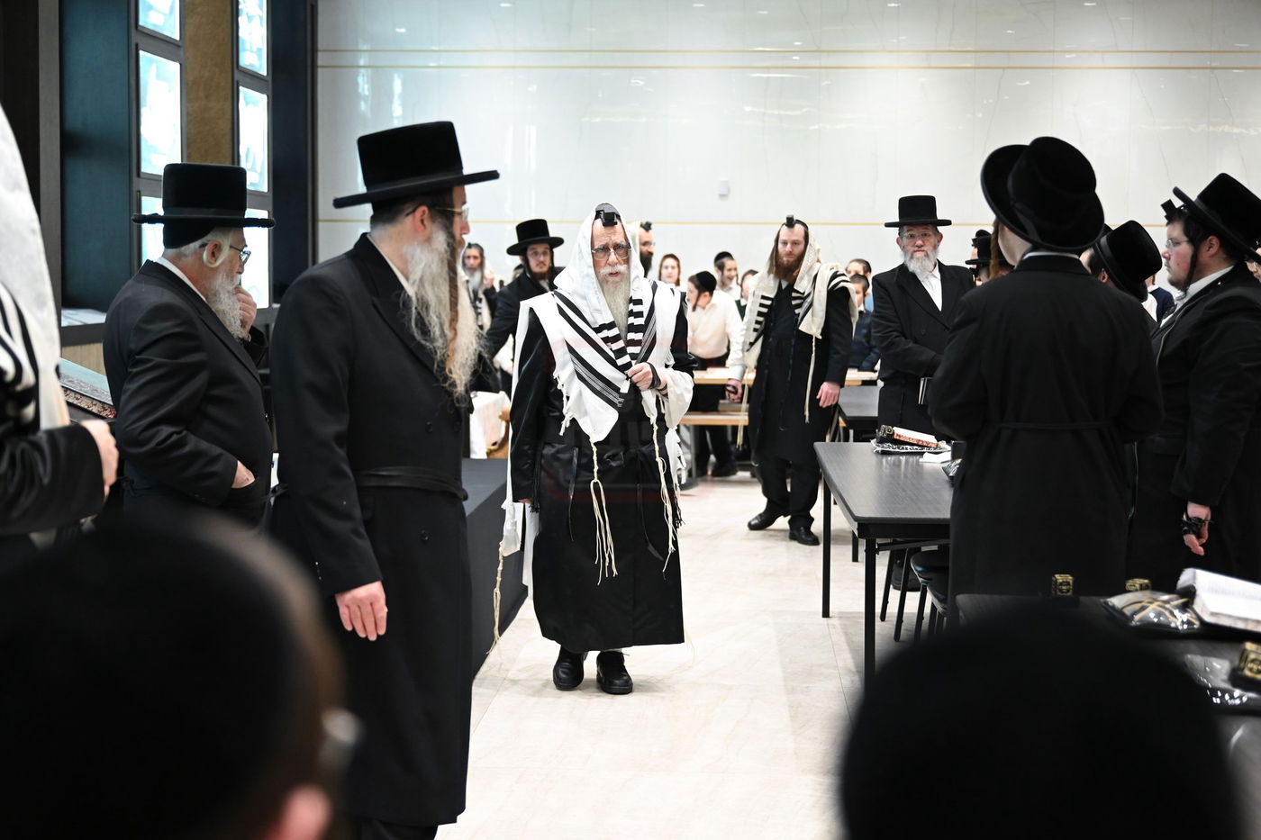 האדמו"ר מצאנז בביקור במונסי