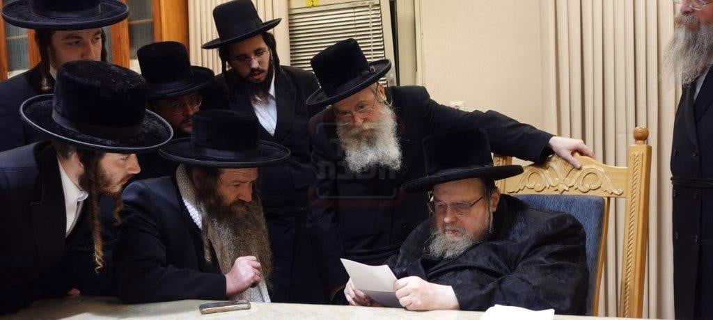 הגה"צ אב"ד קאלוב ביתר אצל האדמו"ר מבעלזא