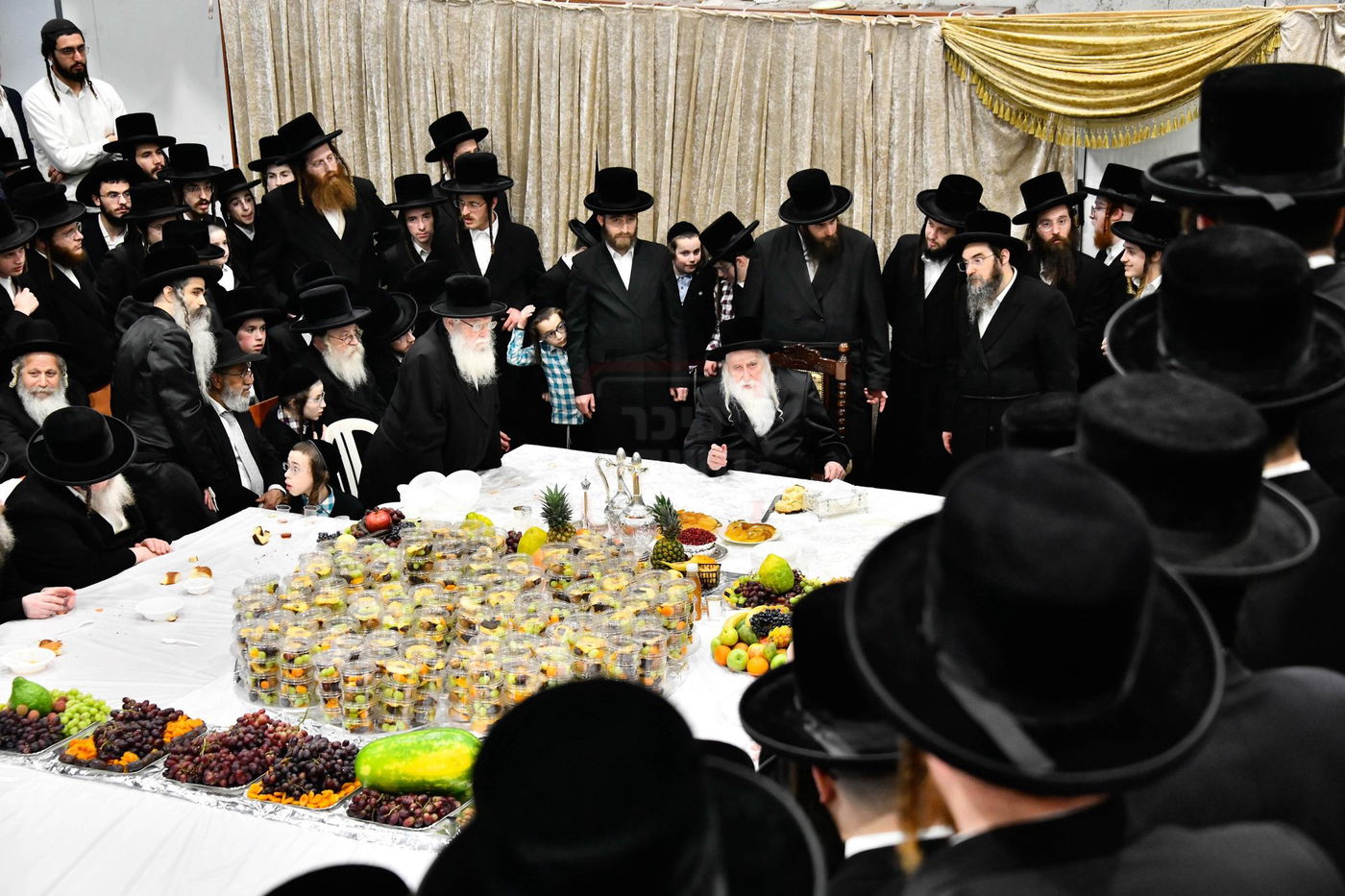 האדמו"ר ממחנובקא בעלזא בטיש ט"ו בשבט