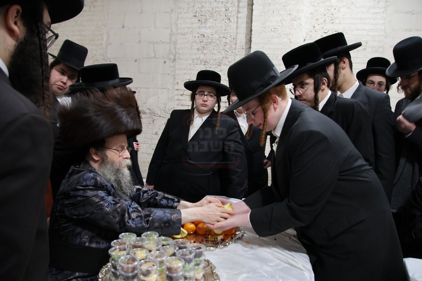 טיש ט"ו בשבט אצל האדמו"ר מקרעטשניף סיגעט וויליאמסבורג