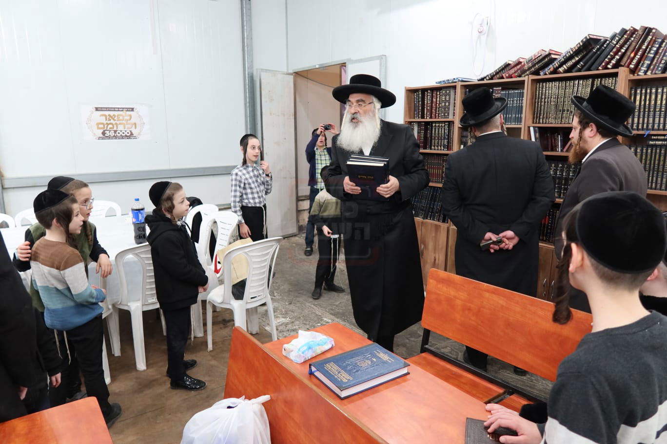 האדמו"ר מדושינסקיא בביקור בצפת