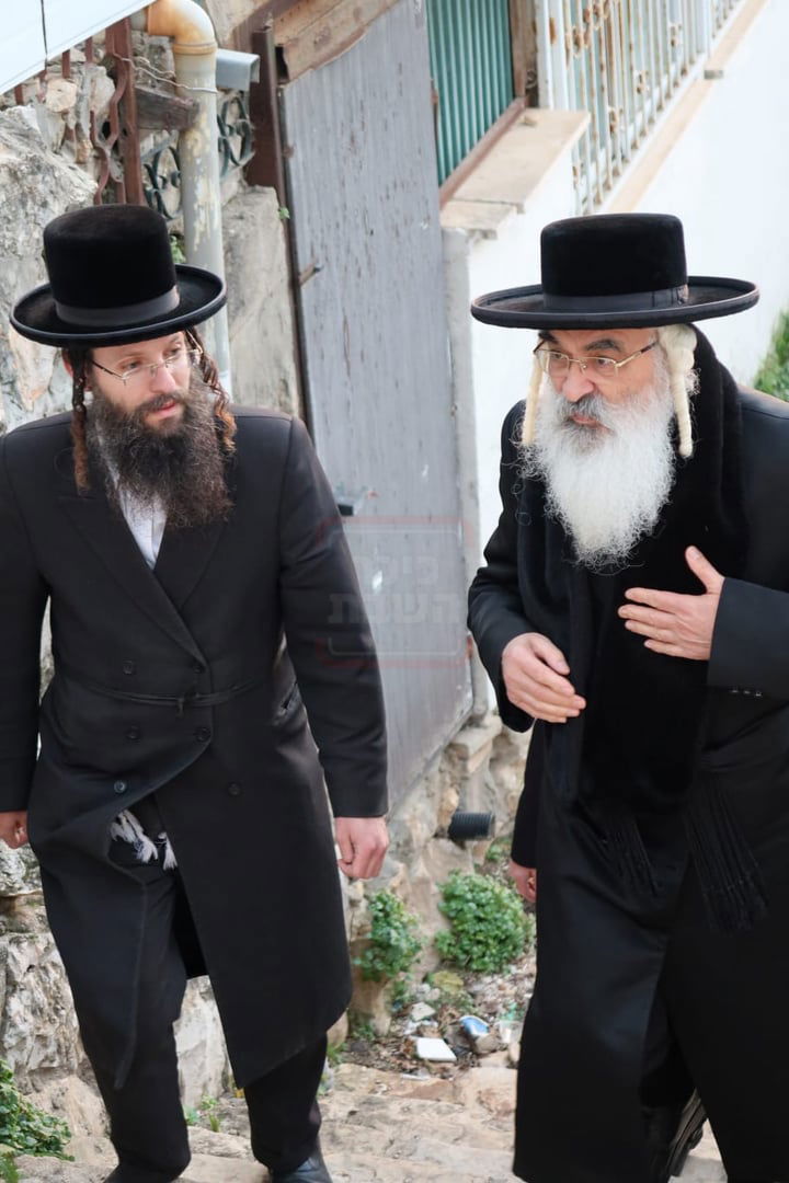 האדמו"ר מדושינסקיא בביקור בצפת