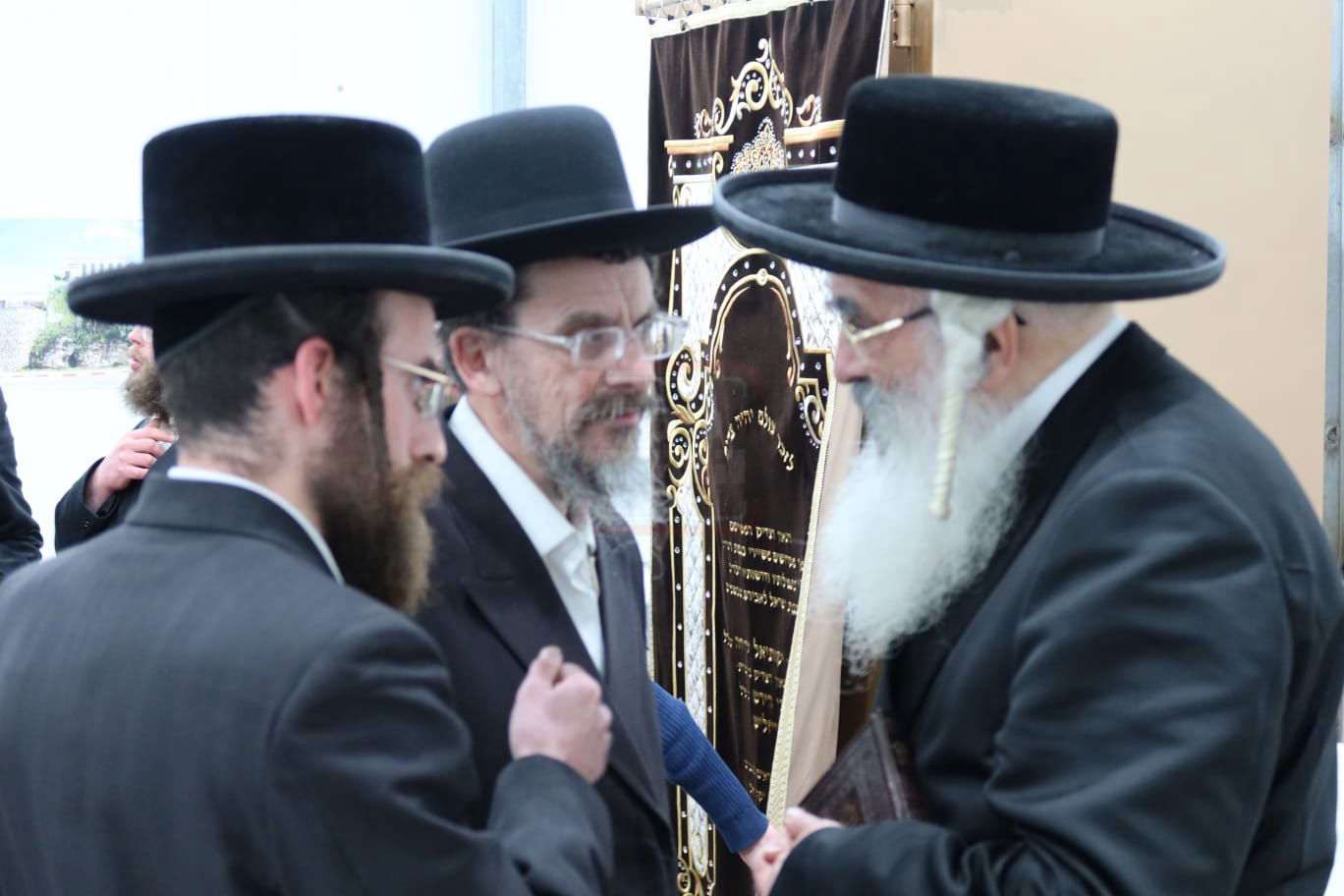 האדמו"ר מדושינסקיא בביקור בצפת