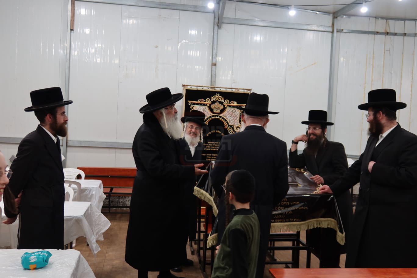 האדמו"ר מדושינסקיא בביקור בצפת