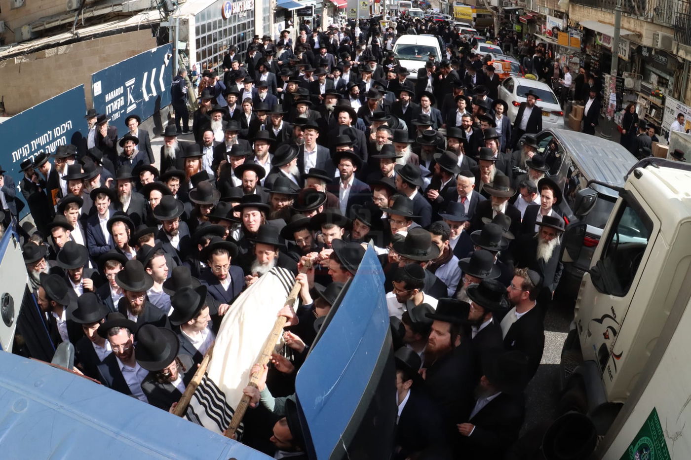 מסע הלוויית הגר"א שפירא זצ"ל - בירושלים