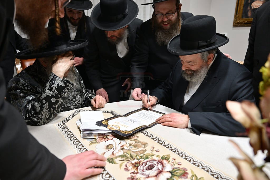 האדמו"ר מסאטמר בביקור הוד במאנשטעסער