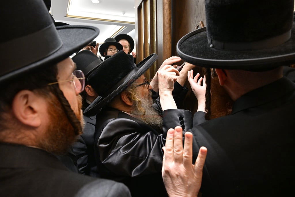 האדמו"ר מסאטמר בביקור הוד במאנשטעסער