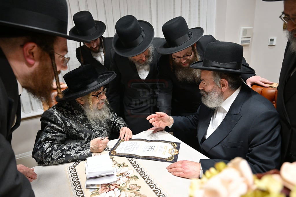 האדמו"ר מסאטמר בביקור הוד במאנשטעסער