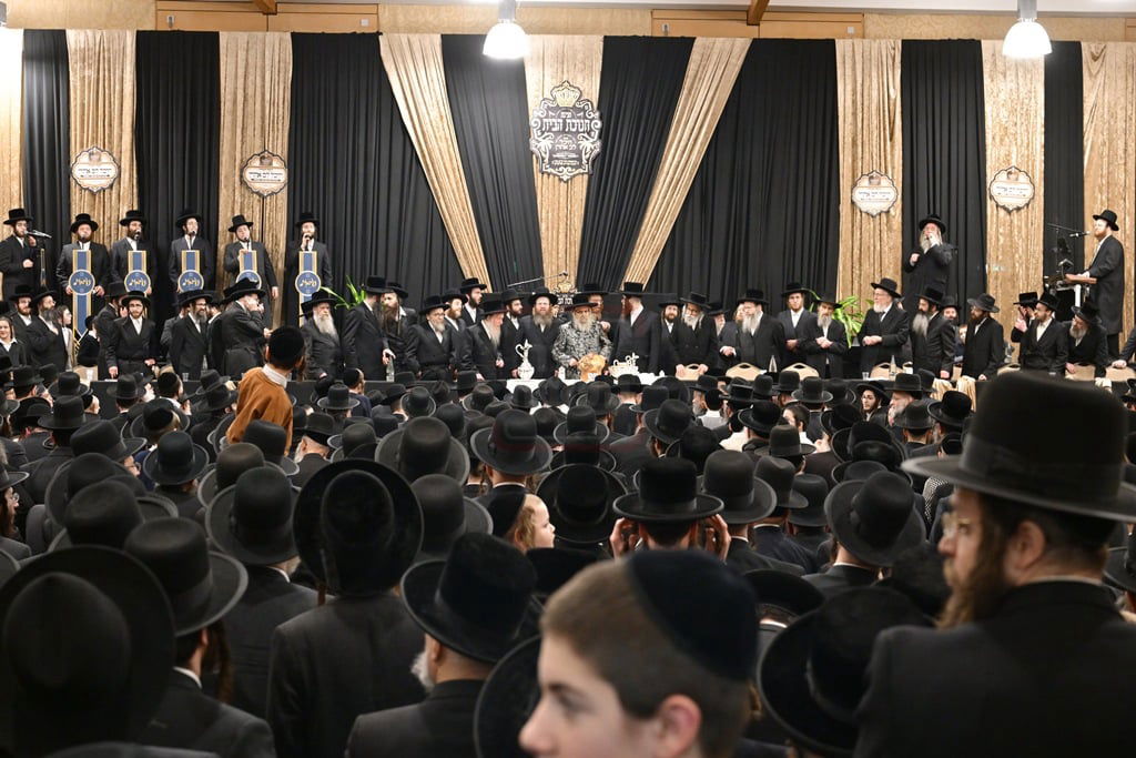 האדמו"ר מסאטמר בביקור הוד במאנשטעסער