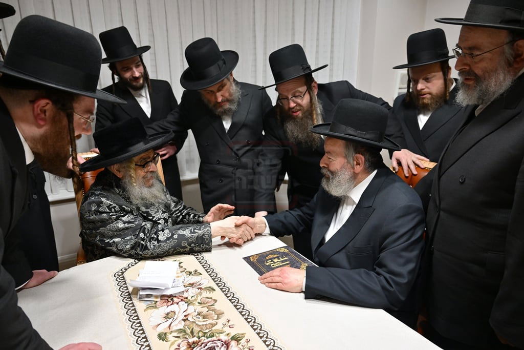 האדמו"ר מסאטמר בביקור הוד במאנשטעסער