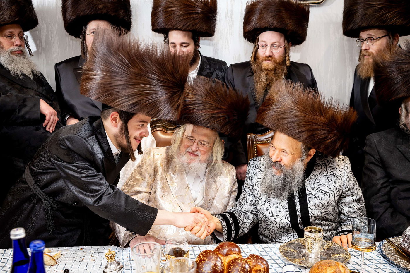 שמחת השבע ברכות בביתו של האדמו''ר ממונקאטש 