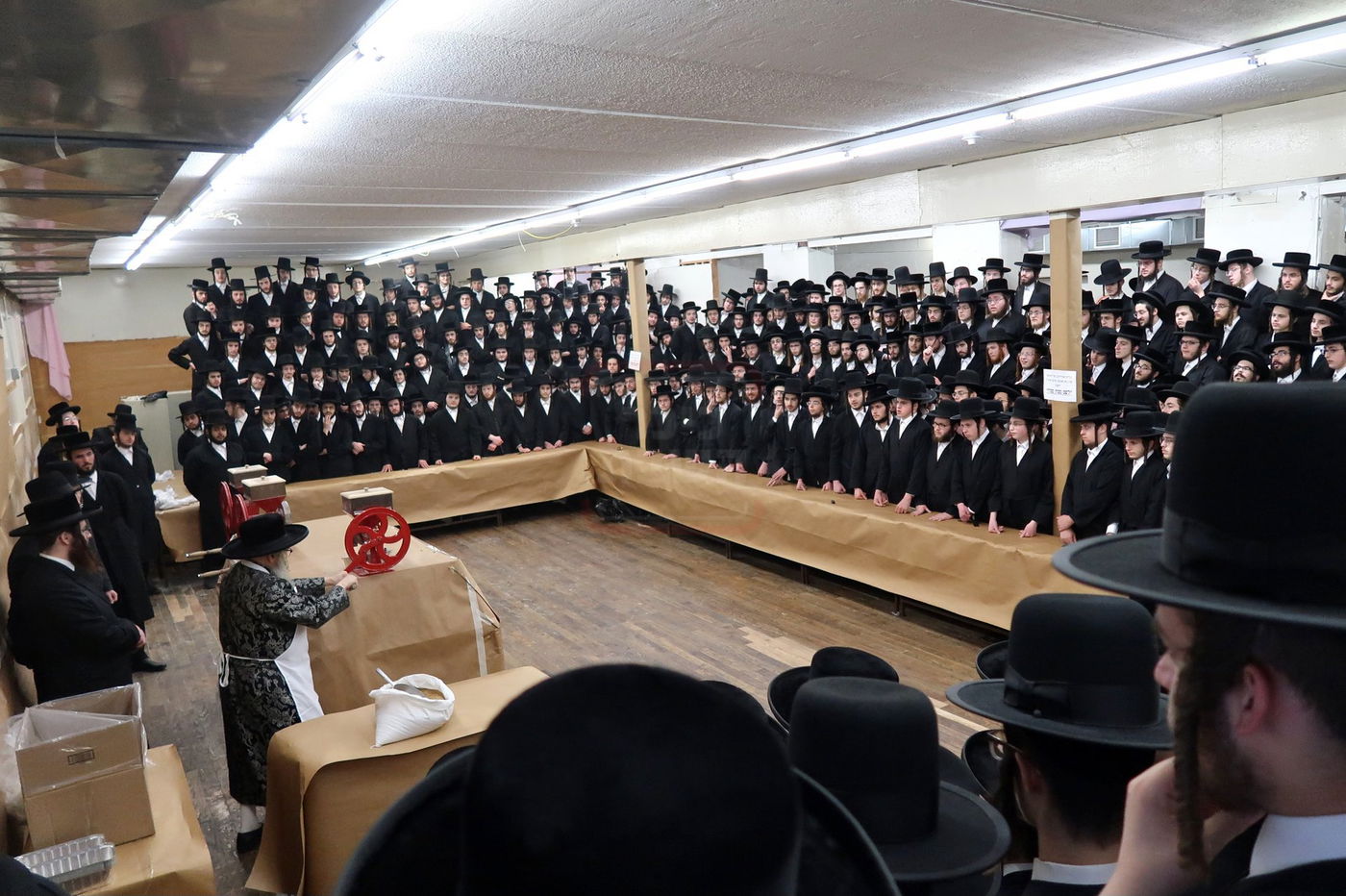 האדמו"ר מסאטמר בטחינת חיטים