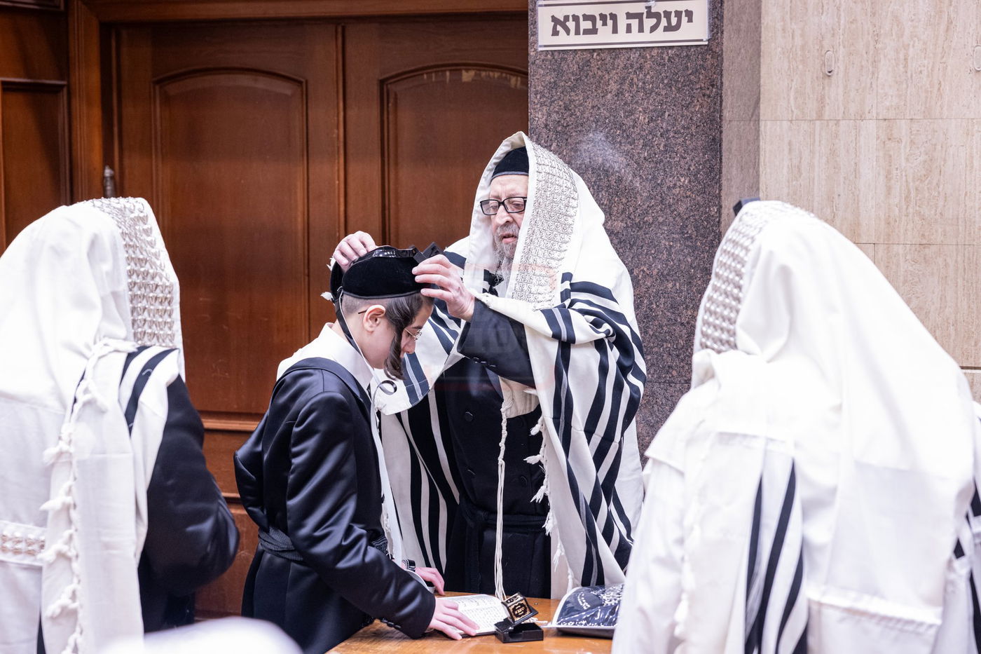 בר מצווה לנכד האדמו"ר מבאבוב