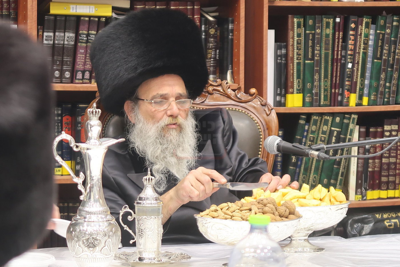 האדמו"ר מאשלג בני היכלא בטיש חוה"מ פסח