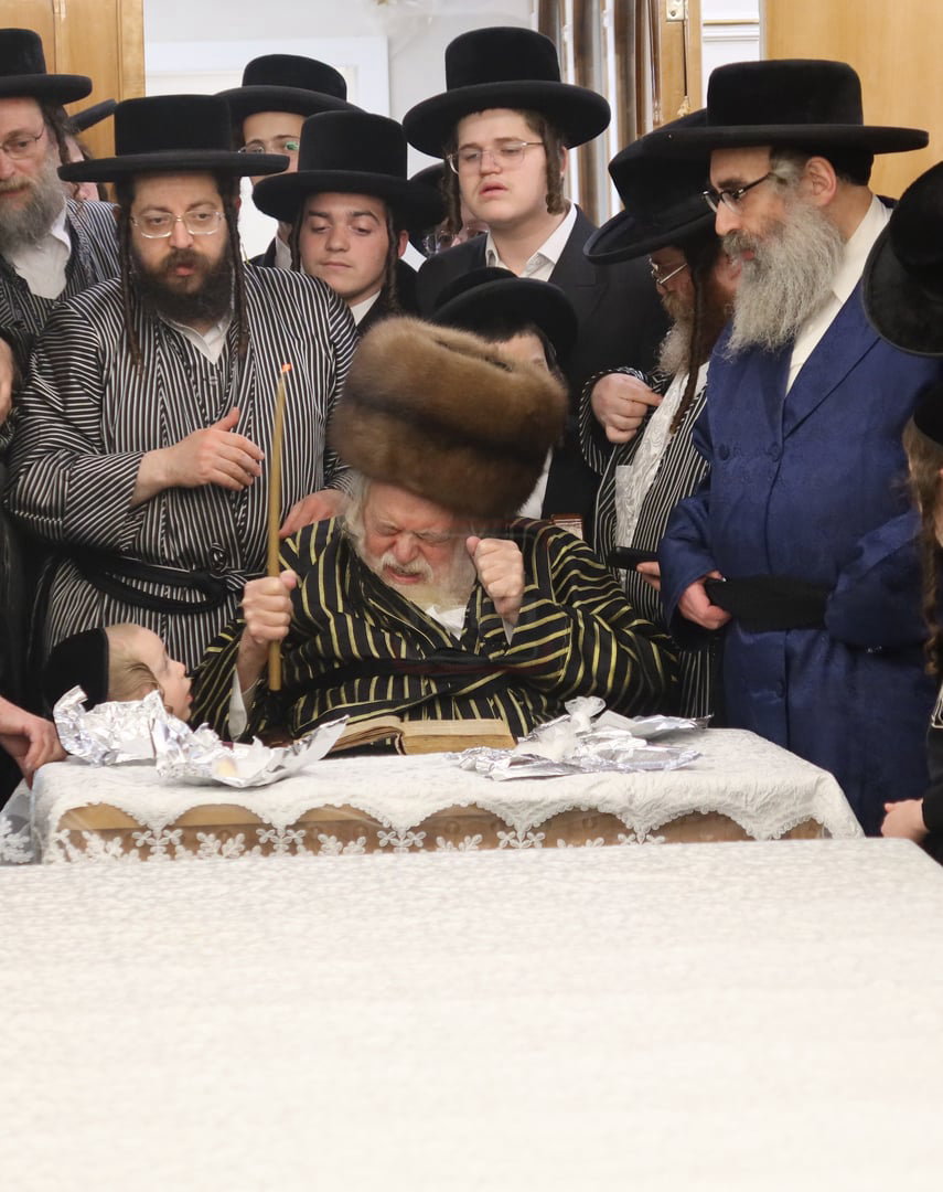 האדמו"ר מתולדות אברהם יצחק בבדיקת חמץ