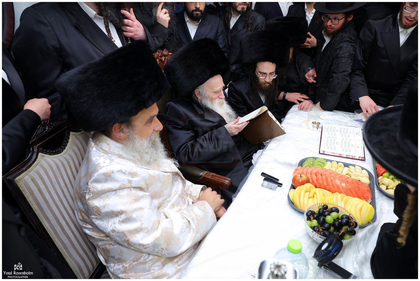 האדמו"ר הגרי"מ מורגנשטרן בביקור אצל האדמו"ר מאשלג בני היכלא