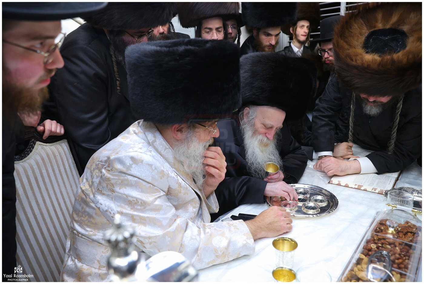 האדמו"ר הגרי"מ מורגנשטרן בביקור אצל האדמו"ר מאשלג בני היכלא