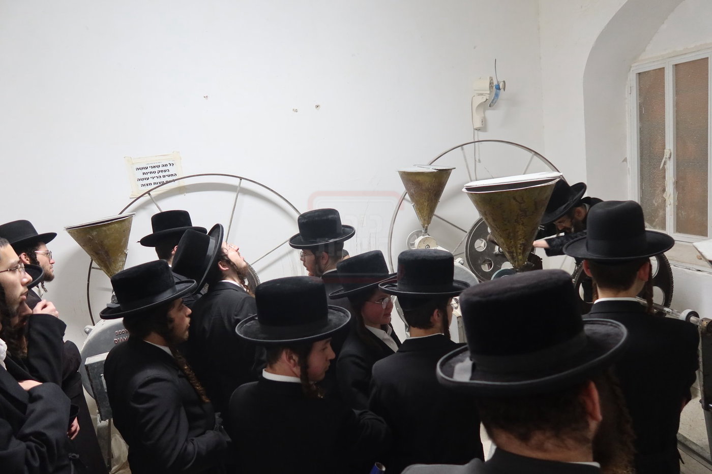 האדמו"ר מזוועהיל בטחינת חיטין