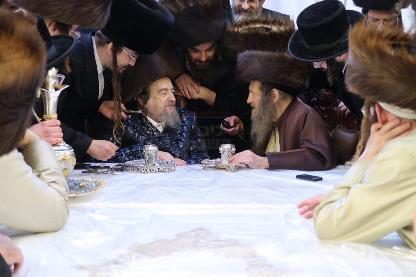 האדמו"ר מלעלוב ניקלשבורג בביקור אצל  הגרי"מ שעכטער