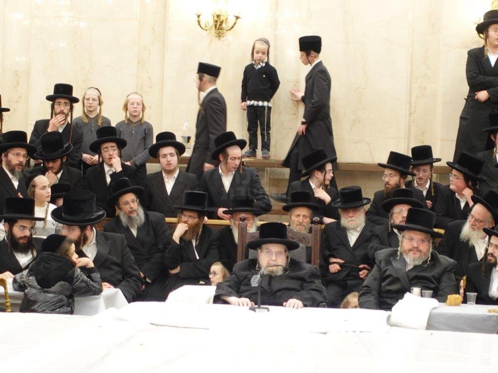 האדמו"ר מבעלזא בסיום בכורים בערב פסח