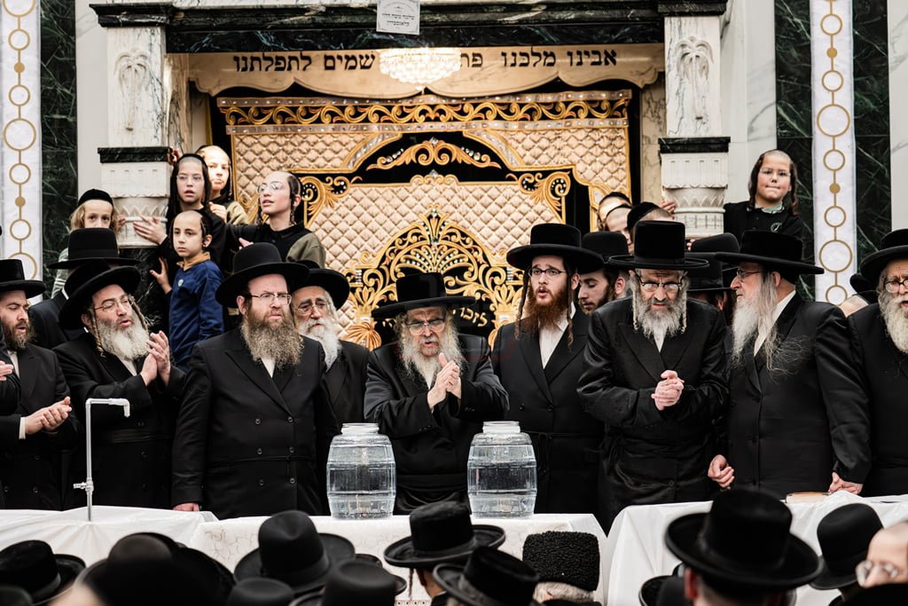 האדמו"ר מסאטמר בשאיבת מים שלנו