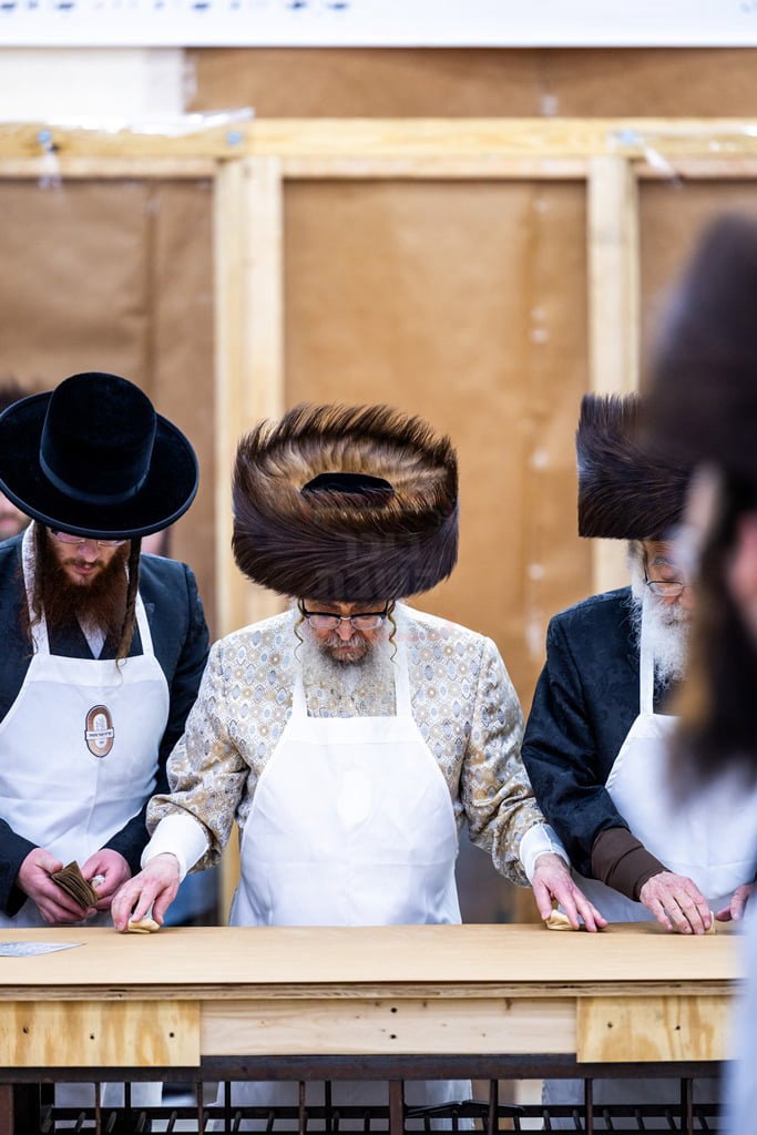 האדמו"ר מסאטמר באפיית מצות מצווה