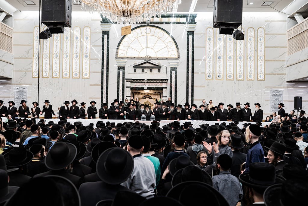 האדמו"ר מסאטמר בשאיבת מים שלנו