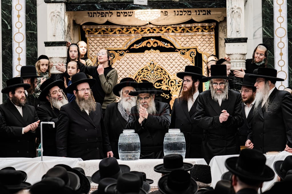 האדמו"ר מסאטמר בשאיבת מים שלנו