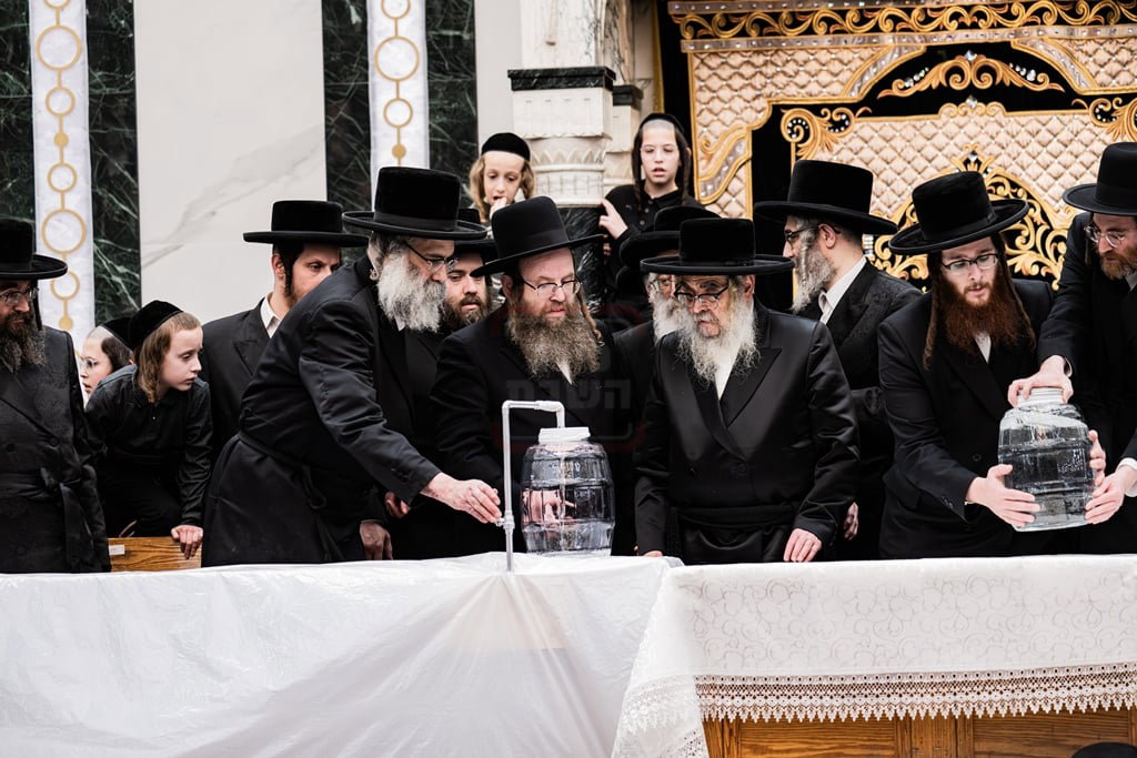 האדמו"ר מסאטמר בשאיבת מים שלנו