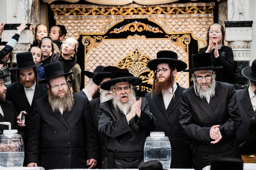 האדמו"ר מסאטמר בשאיבת מים שלנו