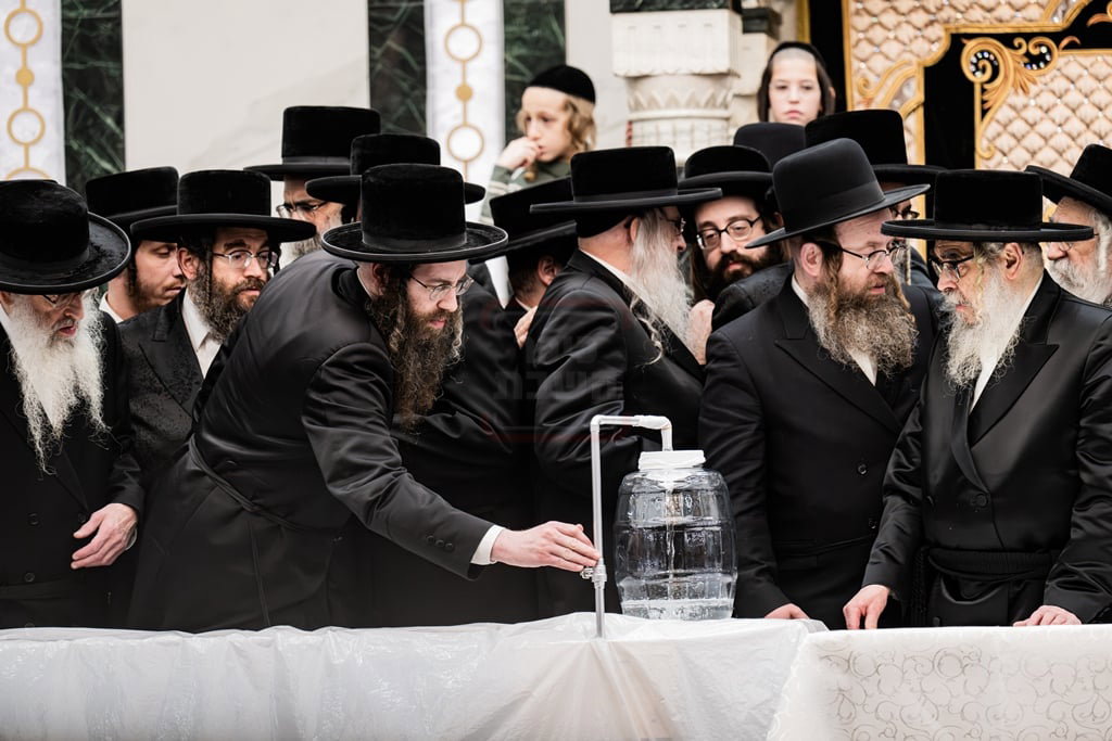 האדמו"ר מסאטמר בשאיבת מים שלנו