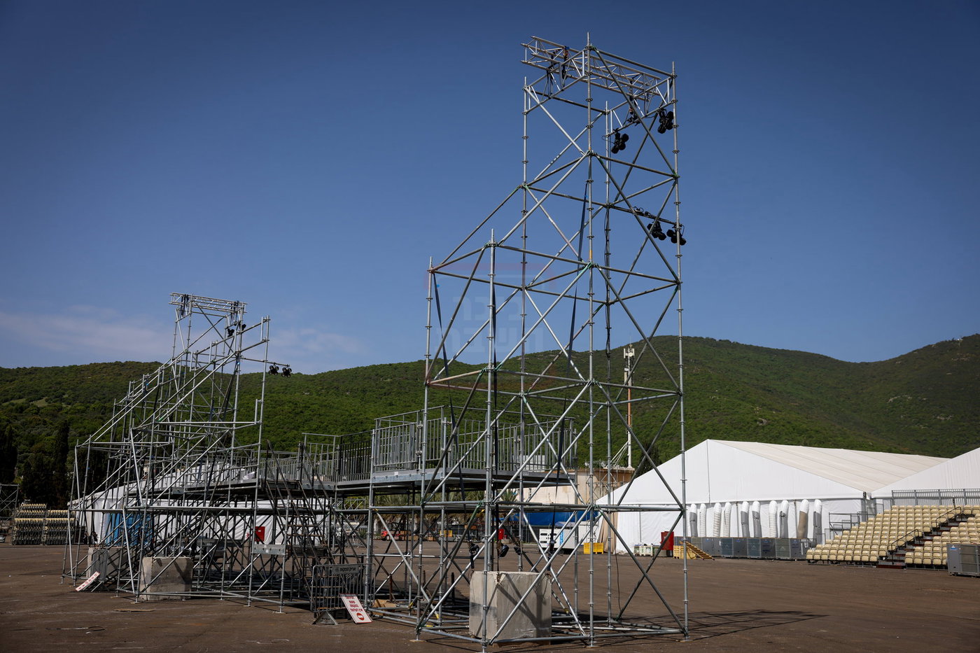 הפסקת העבודות במירון