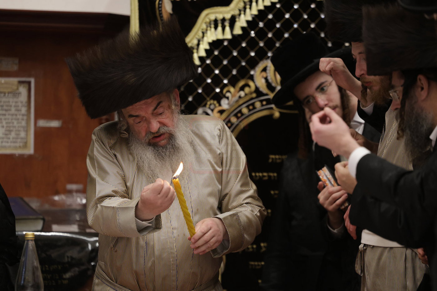 האדמו"ר מלעלוב מוצאי שב"ק בצפת