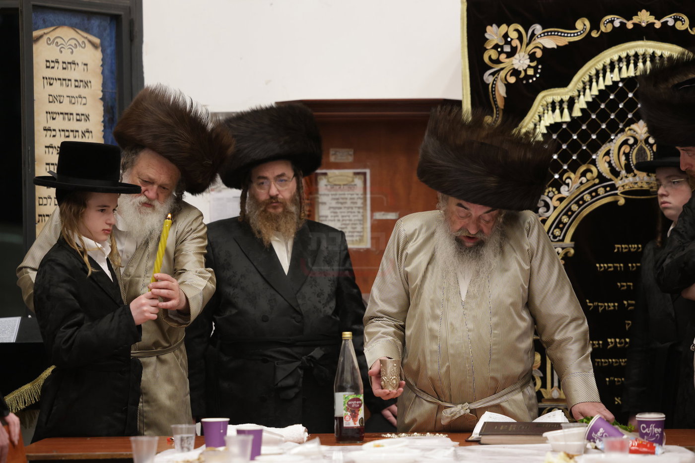 האדמו"ר מלעלוב מוצאי שב"ק בצפת