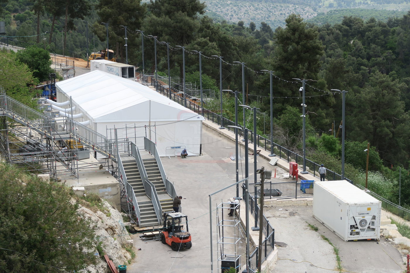 הפסקת העבודות במירון