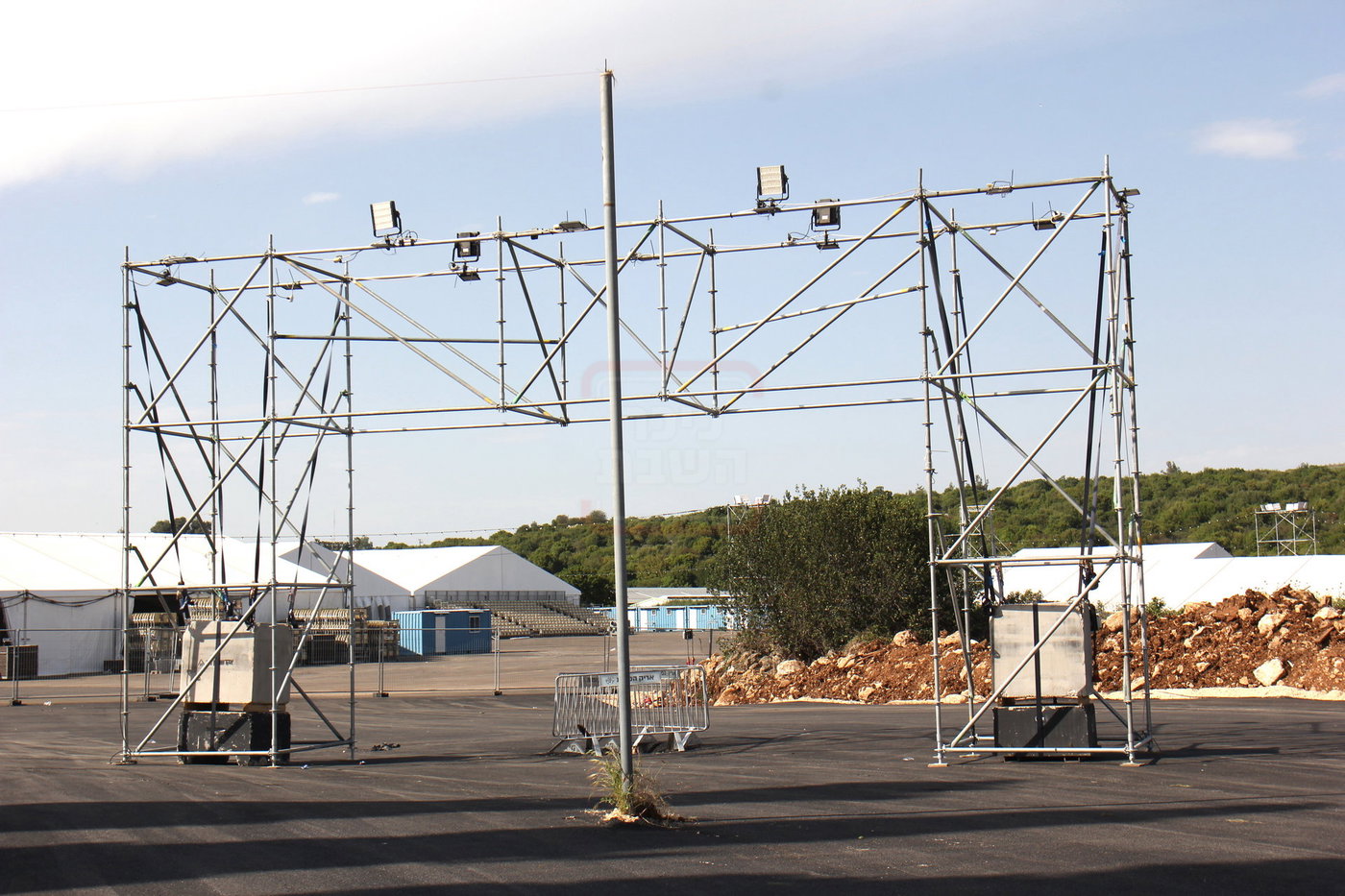 הפסקת העבודות במירון