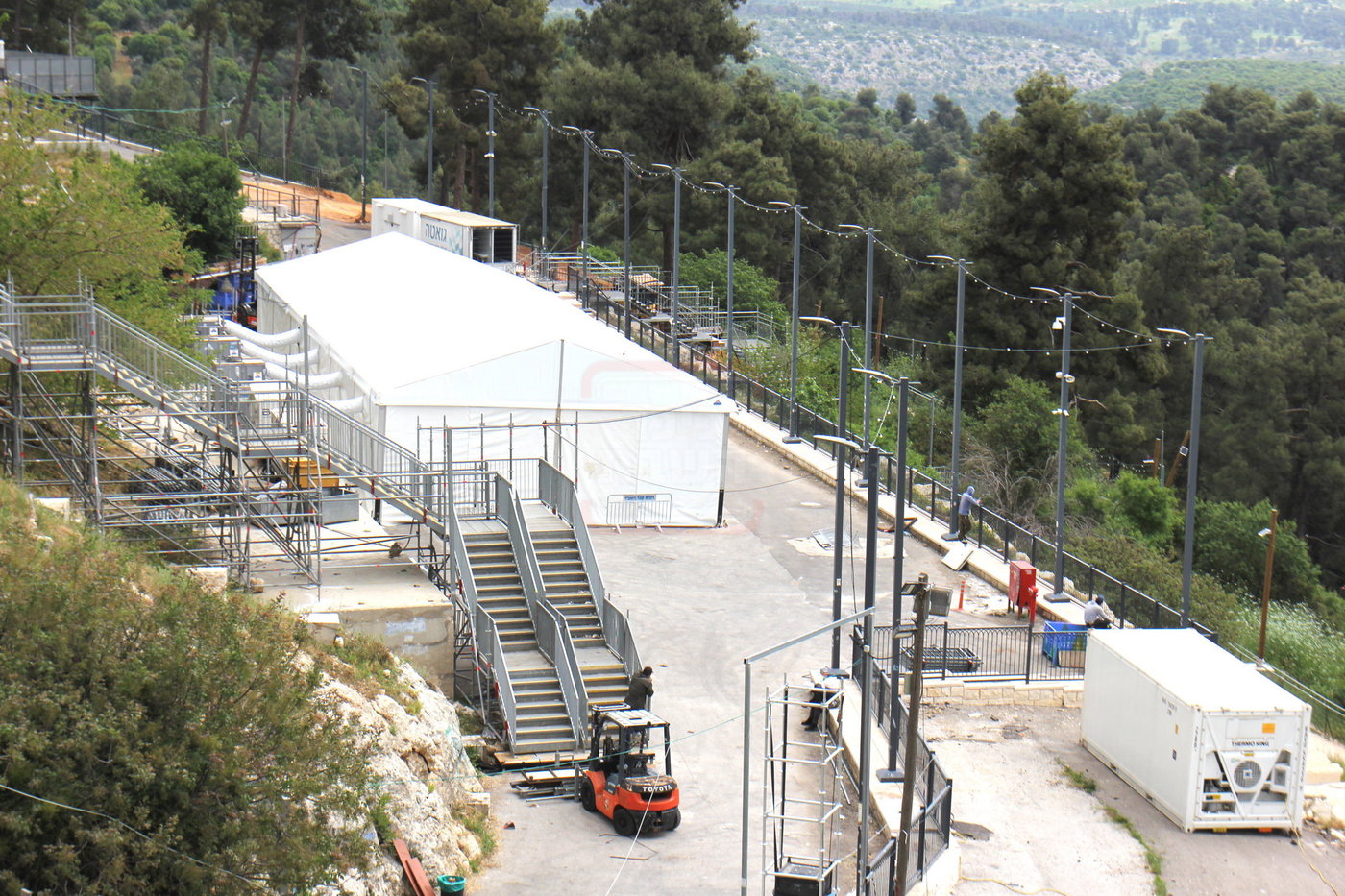 הפסקת העבודות במירון